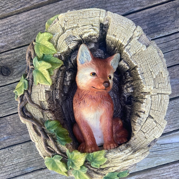 Bossons Fox Cub Chalk Art wall plaque - Picture 1 of 6